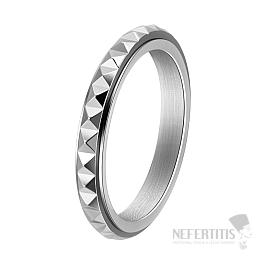 Pánsky oceľový prsteň Silver Dynamic