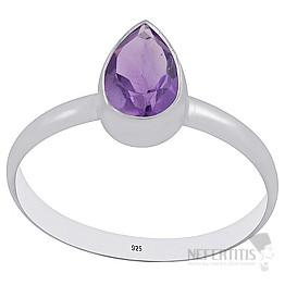 Silberring mit Amethyst