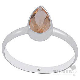Silberring mit Citrin