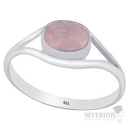 Silberring mit Rosenquarz