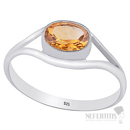 Silberring mit Citrin