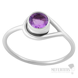 Silberring mit Amethyst