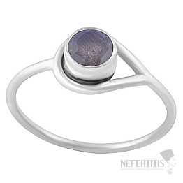 Stříbrný prsten s labradoritem