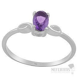 Silberring mit Amethyst