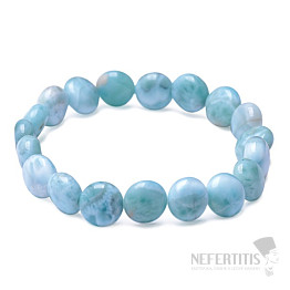 Larimar náramek disky 10 mm