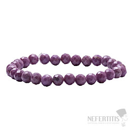Lepidolith-Armband aus geschliffenen Perlen (6 mm)