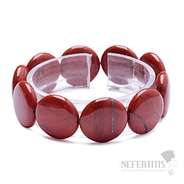 Rotes Jaspis-Scheibenarmband RB Design 188