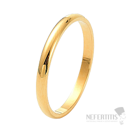 Dámský ocelový prsten Golden Simple