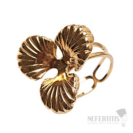 Gold-plated witch ring Shamrock