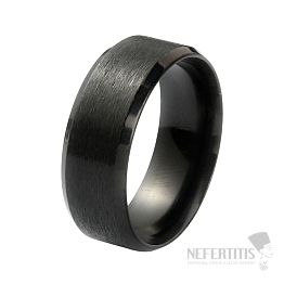 Herrenring aus Stahl Black Base