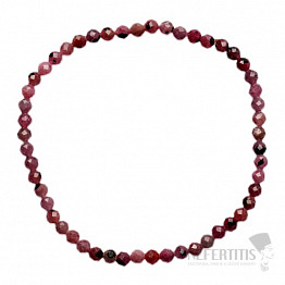 Rubinarmband extra geschliffene Perlen in AA-Qualität