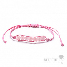 Armband aus Roségold mit Shamballa-Verschluss