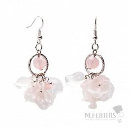 Rosenkranz modische Ohrringe mit einer Perle und Rosenkranzstücken