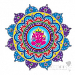 Ganesha Mandala dekorativer Aufkleber