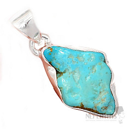 Tyrkys modrý přívěsek stříbro Ag 925 P1441