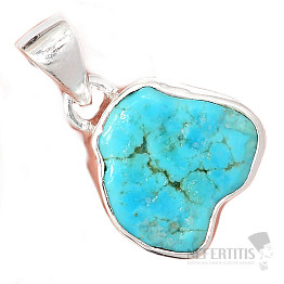 Türkisblauer Anhänger Silber Ag 925 P1444