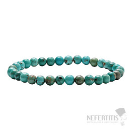 Turquoise beaded bracelet A quality 6 mm