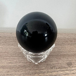 Obsidian black celestial eye sphere Mexico 8