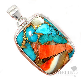 Spiny Oyster lastúra prívesok striebro Ag 925 P1009