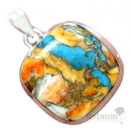 Spiny Oyster lastúra prívesok striebro Ag 925 P422