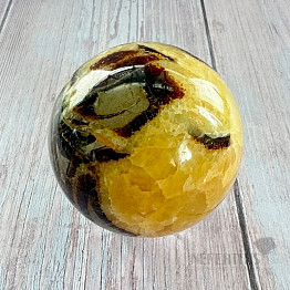Septaria polished ball Madagascar 36