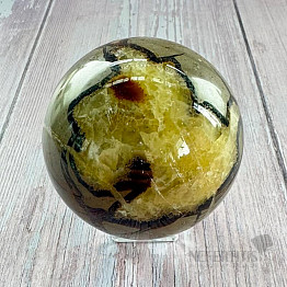 Septaria polished ball Madagascar 39