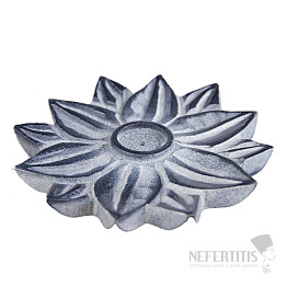 Lotus soapstone incense stick stand