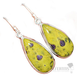 Atlantisit-Ohrringe Silber Ag 925 E468