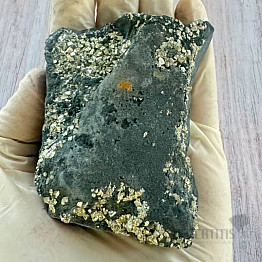 Raw shungite with pyrite 23