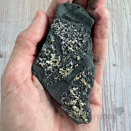 Raw shungite with pyrite 21