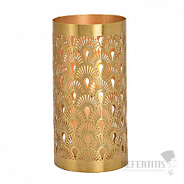 Svícen kovový Vějířovitý vzor na čajové a votivní svíčky