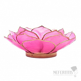 Candlestick Lotus offene Blume rosa