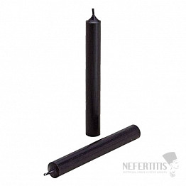 Paraffin-Tischkerze schwarz 18 cm