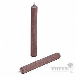 Parafínová stolný sviečka hnedooranžová 18 cm