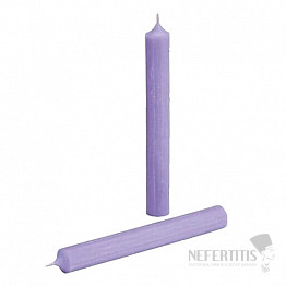 Parafínová stolní svíčka levandulově fialová 18 cm