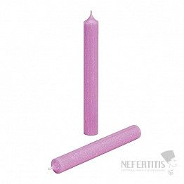 Parafínová stolní svíčka fialová 18 cm
