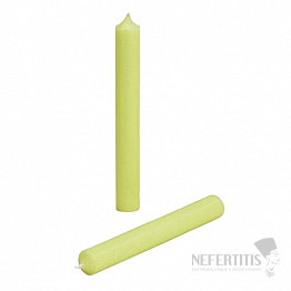Parafínová stolní svíčka pastelově zelená 18 cm