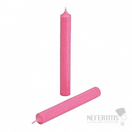 Paraffin-Tischkerze rosa 18 cm