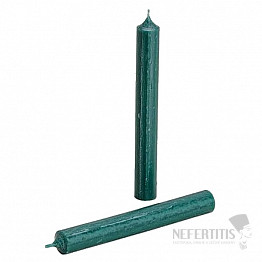 Paraffin-Tischkerze dunkelgrün 18 cm