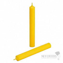 Parafínová stolní svíčka žlutá 18 cm