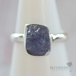 Tanzanite raw ring silver Ag 925 LOT387