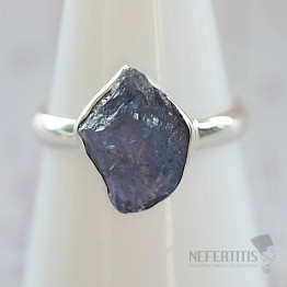 Tanzanite raw ring silver Ag 925 LOT394