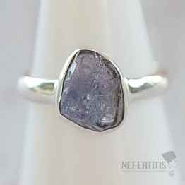 Tanzanite raw ring silver Ag 925 LOT395