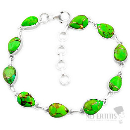 Türkisgrünes Armband Silber Ag 925 51868