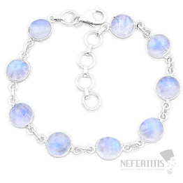 Mondstein-Regenbogenarmband Silber Ag 925 41298