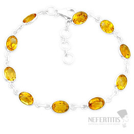 Citrinarmband Silber Ag 925 44590