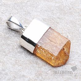 Topaz zlatý Imperial krystal přívěsek Ag 925 P19
