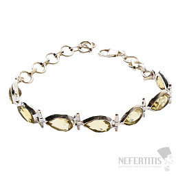 Topaz žlutý Lemon design náramek stříbro Ag 925 JW85152