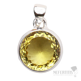 Topaz žlutý Lemon přívěsek stříbro Ag 925 P287