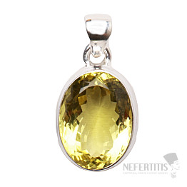 Topaz žlutý Lemon přívěsek stříbro Ag 925 P280